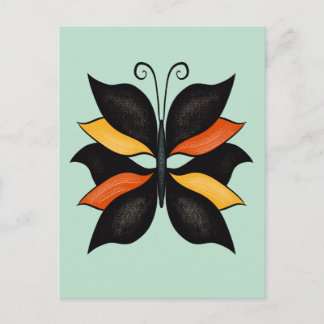 Carte Postale Art abstrait de papillon joli