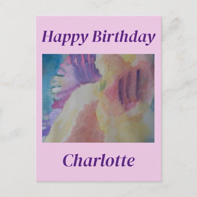 Carte Postale Art abstrait de récif corallien pour anniversaire (Devant)