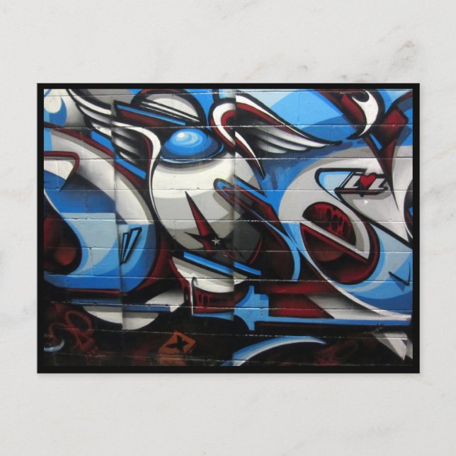 Carte Postale art abstrait de rue (Devant)
