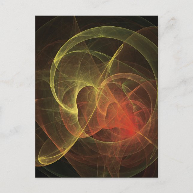 Carte Postale Art abstrait Flamme magique (Devant)