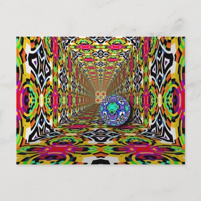 Carte Postale ART Abstrait - Kaleidoscope motif 10 (Devant)