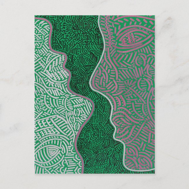 Carte Postale Art abstrait original (Devant)