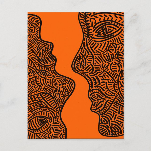 Carte Postale Art abstrait original (Devant)