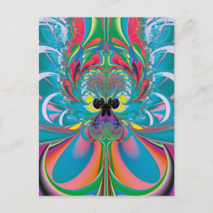 Carte Postale Art abstrait papillon d'été