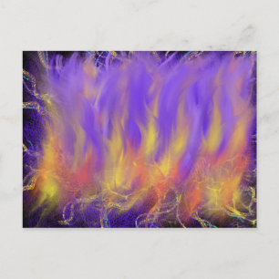 Carte Postale Art abstrait prophétique chrétien Holy Spirit Fire
