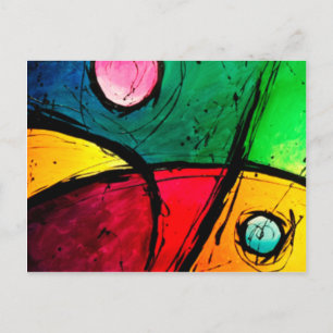 Carte Postale Art Acrylique Abstrait super
