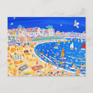 Carte postale Art : Amusez-vous sur la plage. Plag