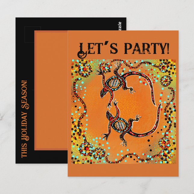 CARTE POSTALE ART AUSTRALIE                   (Devant / Derrière)