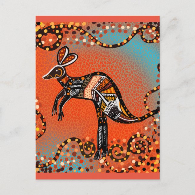 CARTE POSTALE ART AUSTRALIE       (Devant)