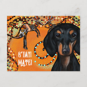 CARTE POSTALE ART AUSTRALIEN