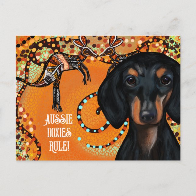 CARTE POSTALE ART AUSTRALIEN (Devant)