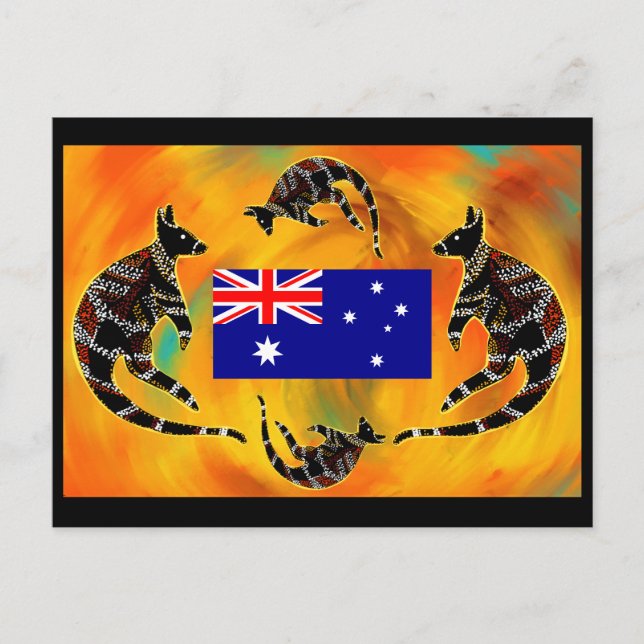 CARTE POSTALE ART AUSTRALIEN  (Devant)