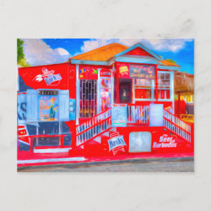 Carte Postale Art Bar Barbade