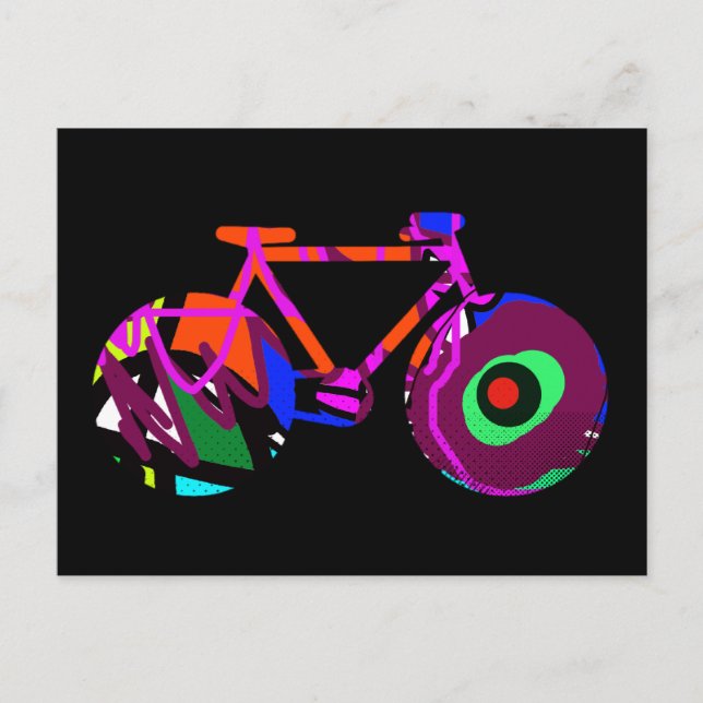 Carte Postale art bicycle idea (Devant)
