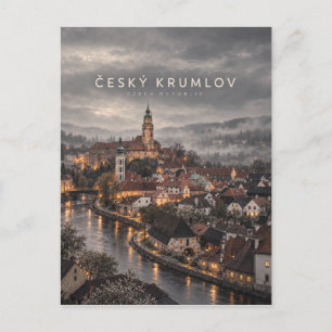 Carte Postale Art cinématique de Český Krumlov