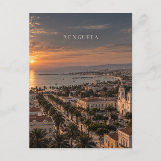 Carte Postale Art cinématique monochrome de la ville de Benguela