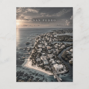 Carte Postale Art cinématique monochrome de San Pedro