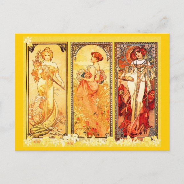 Carte postale - Art classique-Mucha 8 (Devant)