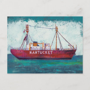 Carte Postale Art côtier   Nantucket Lightship