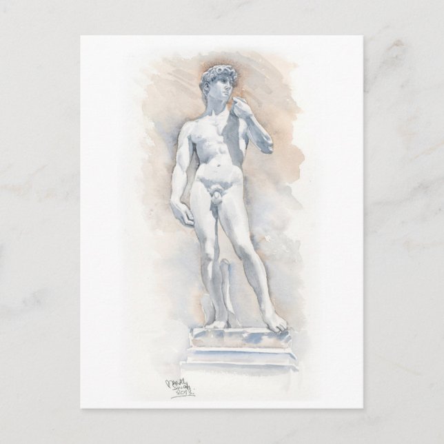 Carte postale Art-David sculpté par Michelangelo (Devant)