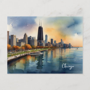 Carte Postale Art de Chicago