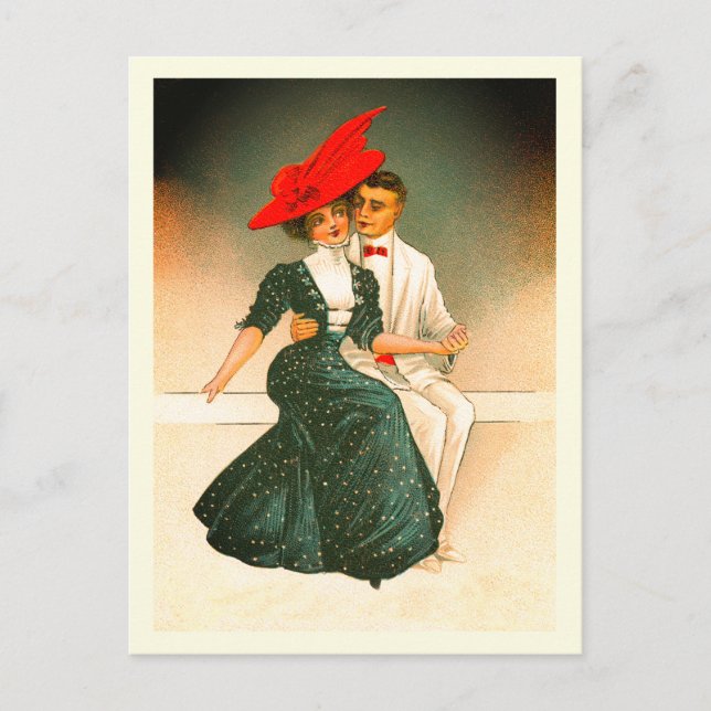 Carte Postale art de couple vintage (Devant)