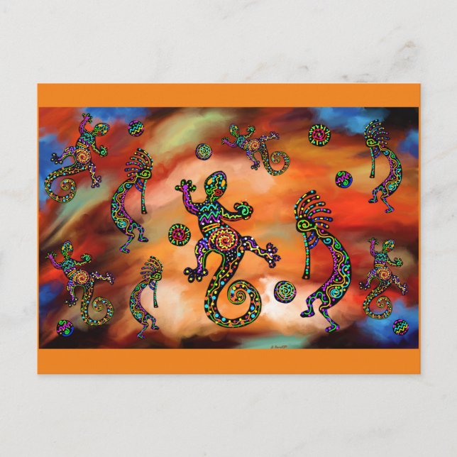 Carte Postale Art de Kokopelli (Devant)