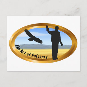 Carte Postale Art de la Falconnerie - Ovale