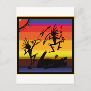 Carte Postale Art de la grotte amérindienne