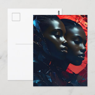 Carte Postale Art de la mode africain