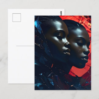 Carte Postale Art de la mode africain