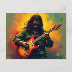 Carte Postale art de la musique reggae