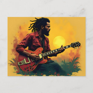 Carte Postale art de la musique reggae