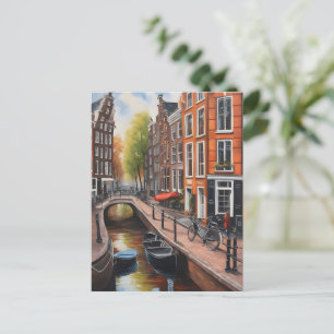 Carte Postale Art de la peinture à l'huile d'Amsterdam