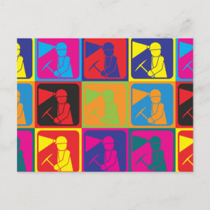 Carte Postale Art de la pop minière