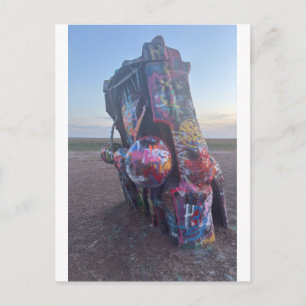 Carte Postale Art de la route 66 au Texas Graffiti
