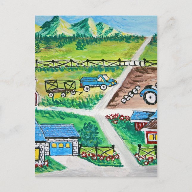Carte Postale Art de la scène agricole (Devant)