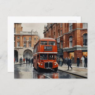 Carte Postale Art de l'aquarelle à Londres