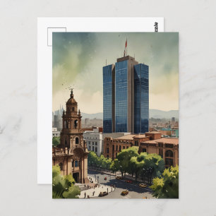 Carte Postale Art de l'aquarelle au Mexique