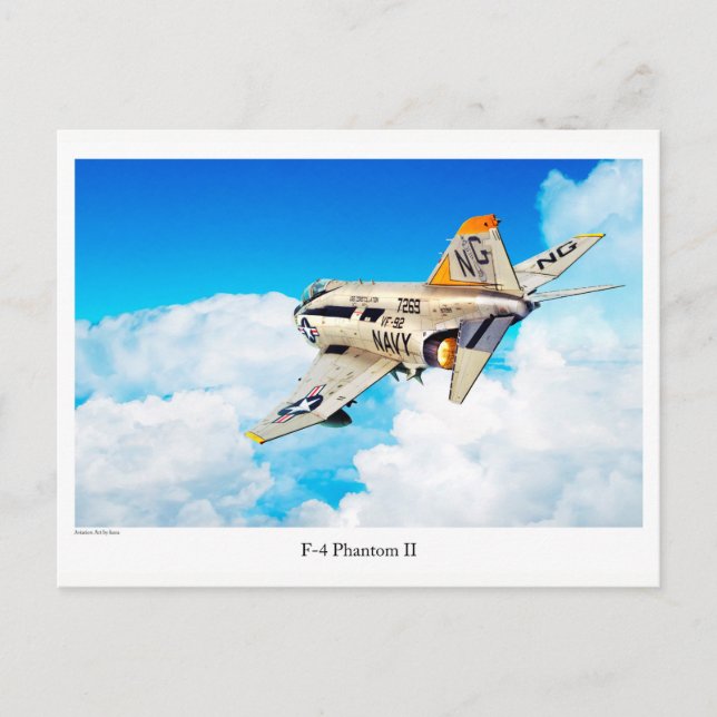 Carte Postale Art de l'aviationCarte postale "F-4 Phantom II" (Devant)