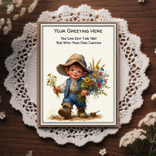 Carte Postale Art de livre de contes à sentiment quotidien fanta