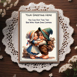 Carte Postale Art de livre d'histoires à sentiments quotidiens f