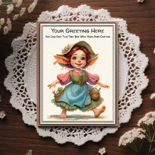 Carte Postale Art de livre illustré de sentiment quotidien fanta