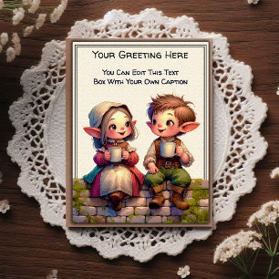 Carte Postale Art de livre illustré de sentiment quotidien fanta