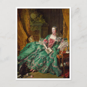 Carte Postale Art de Madame de Pompadour par François Boucher