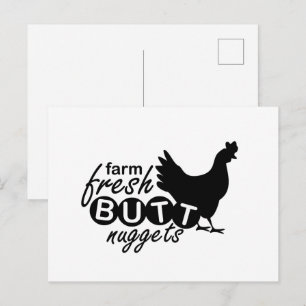 Carte Postale art de mots des vendeurs d'œufs frais de Funny Far