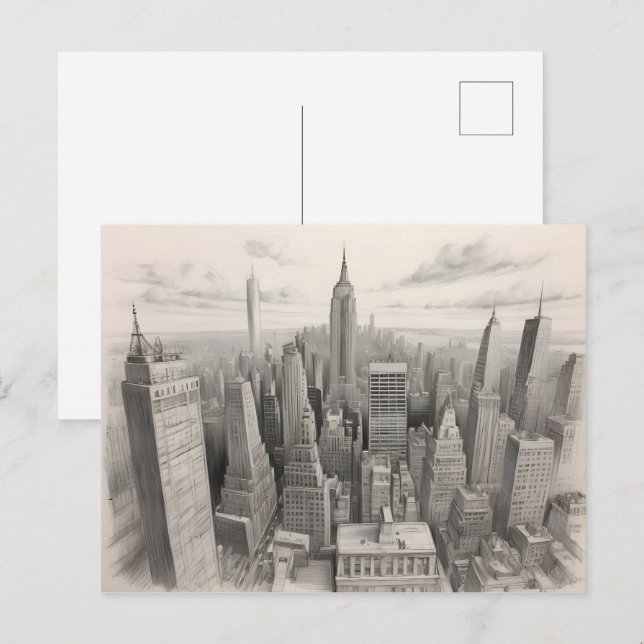 Carte Postale Art de New York (Devant / Derrière)