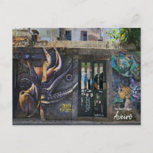 Carte Postale Art de rue à Aveiro Portugal