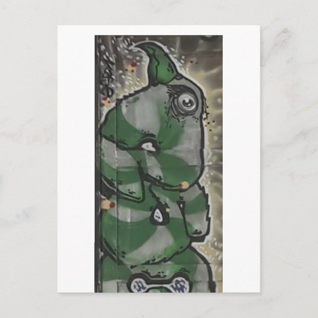 Carte Postale art de rue de l'oeil de l'aigle (Devant)