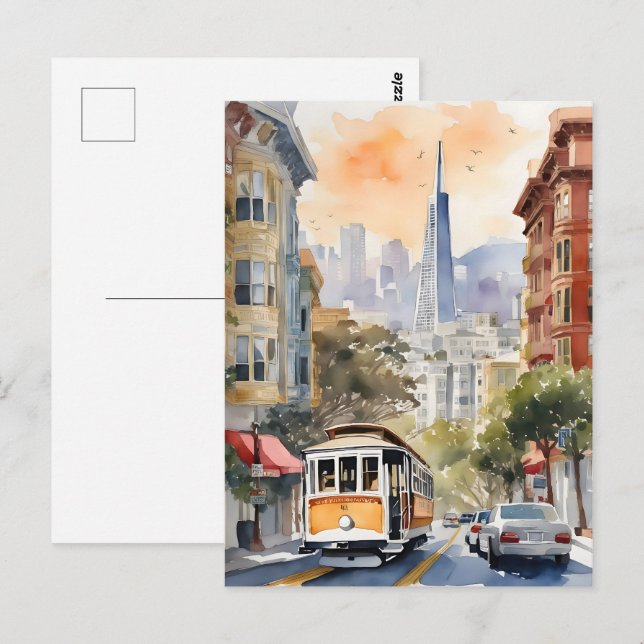 Carte Postale Art de San Francisco (Devant / Derrière)